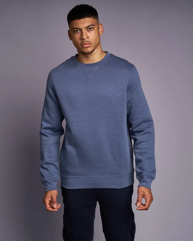 Mens Cranwood Crew Sweat Bearing Sea Blue sold by Brand Corner