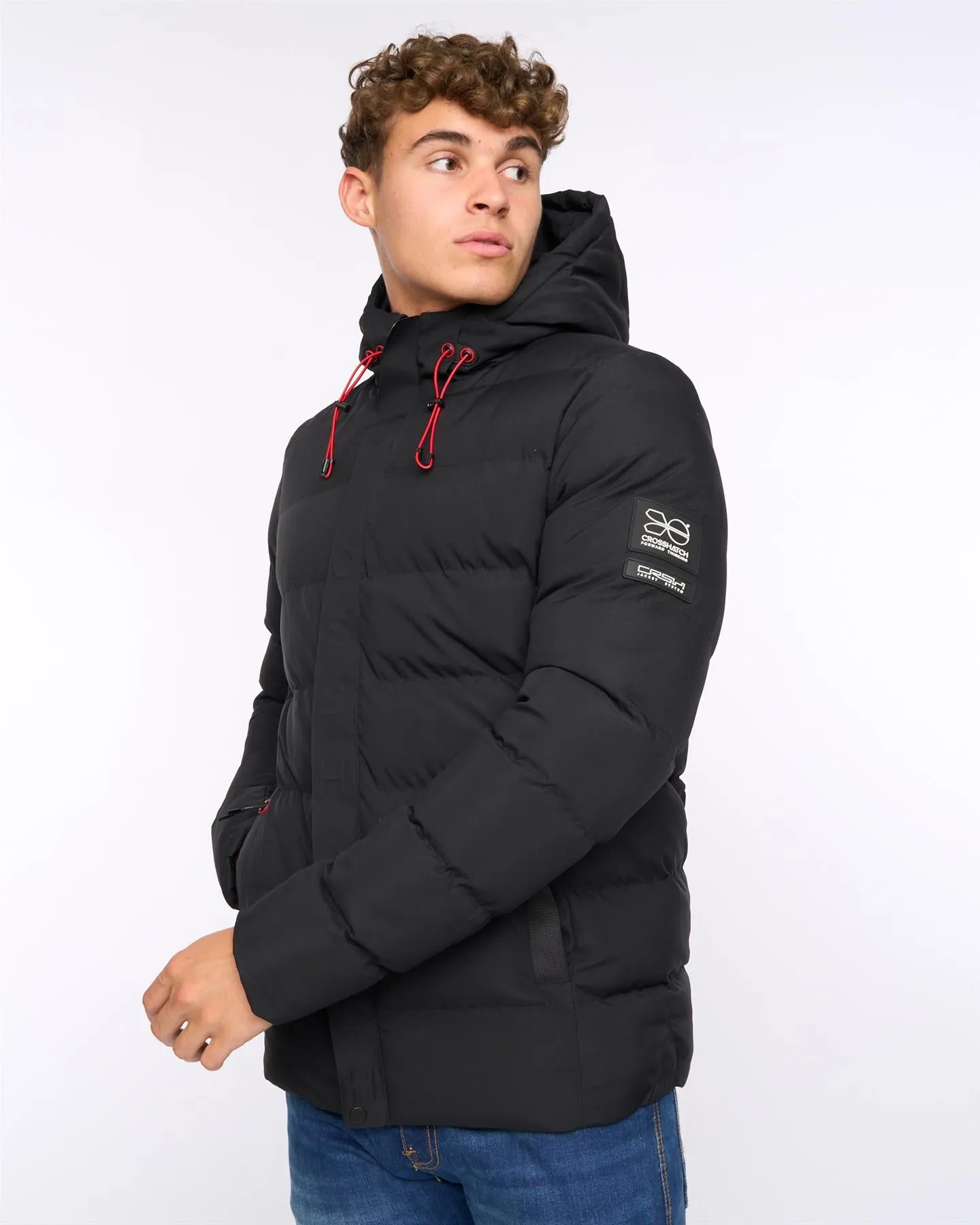 Mens Kampleys Embossed Jacket Black sold by Brand Corner product image thumbnail 2