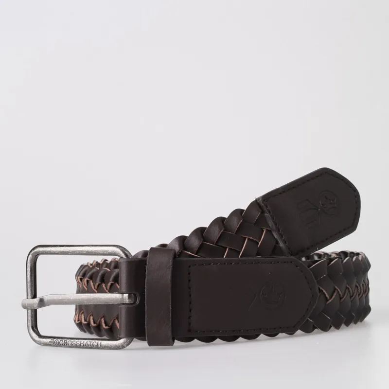 Pretzel Woven Belt Brown sold by Brand Corner