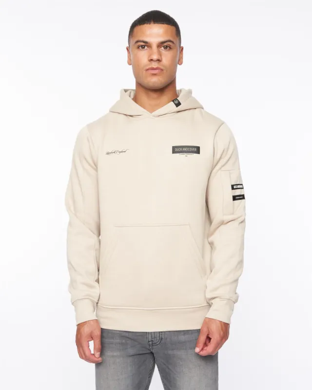 Mens Marsak Hoodie Greige sold by Brand Corner