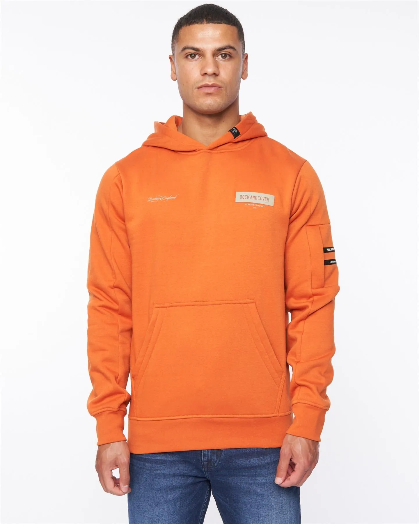 Mens Marsak Hoodie Burnt Orange sold by Brand Corner