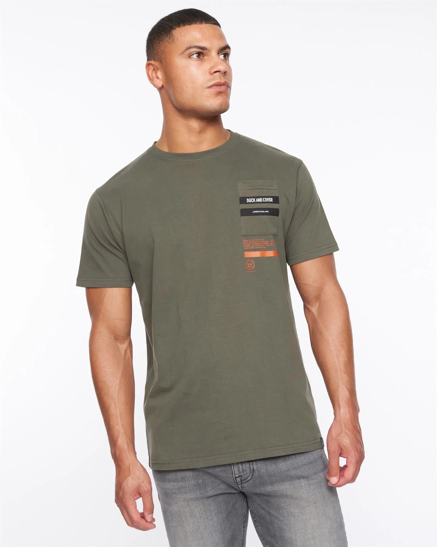 Mens Heningys T-Shirt Dark Olive sold by Brand Corner product image thumbnail 3