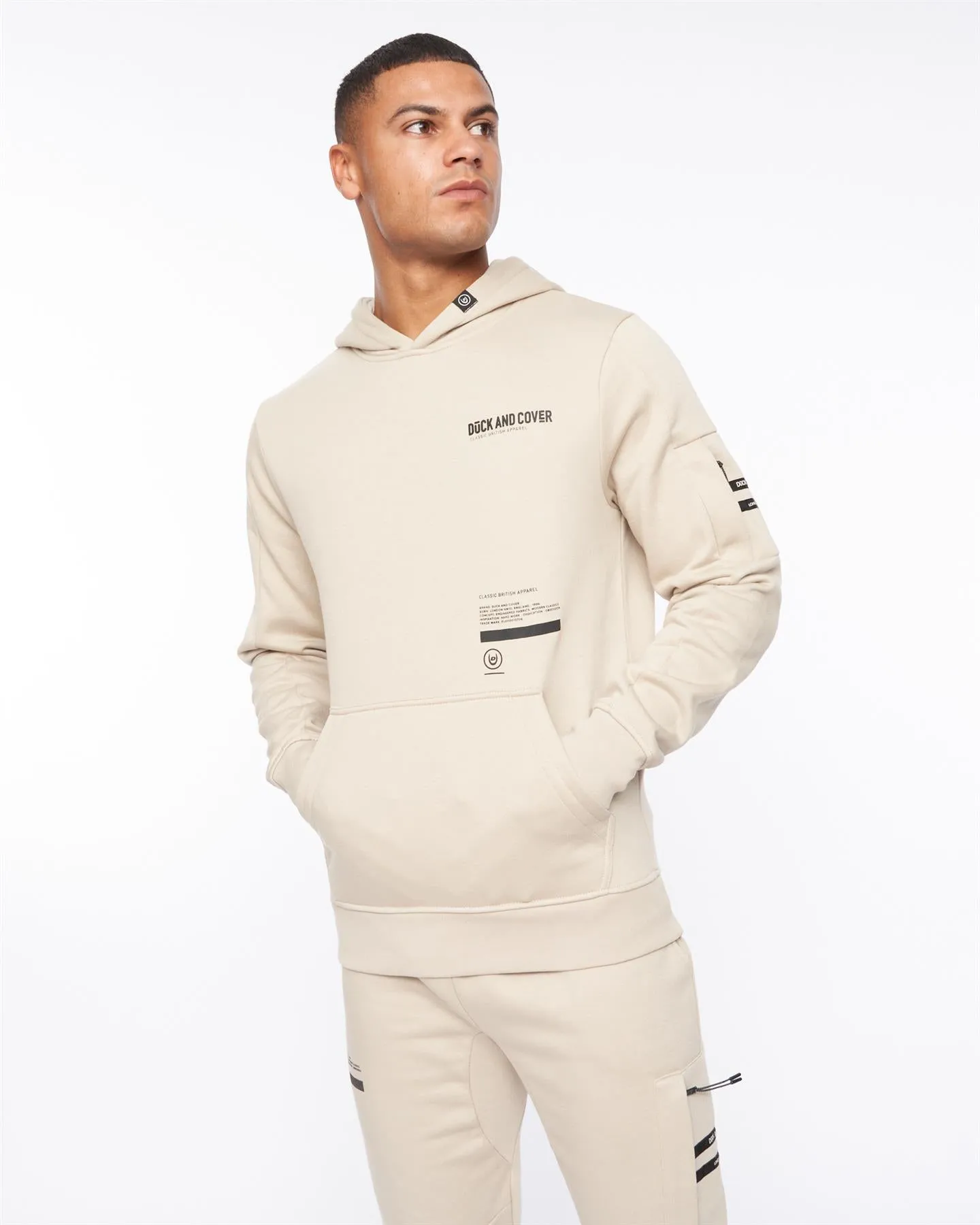 Mens Heningys Hoodie Greige sold by Brand Corner product image thumbnail 2