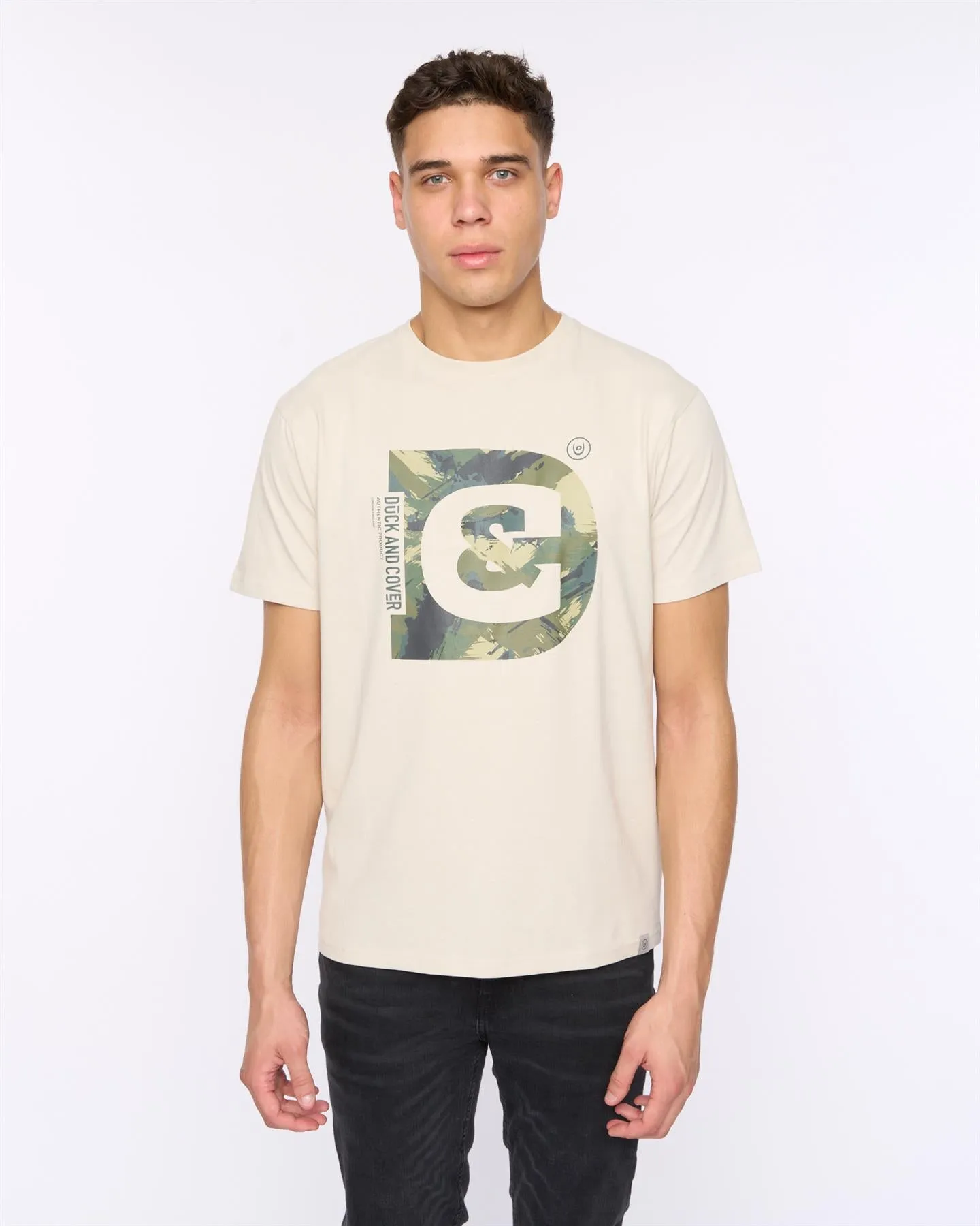 Mens Deecee T-Shirt Off White sold by Brand Corner