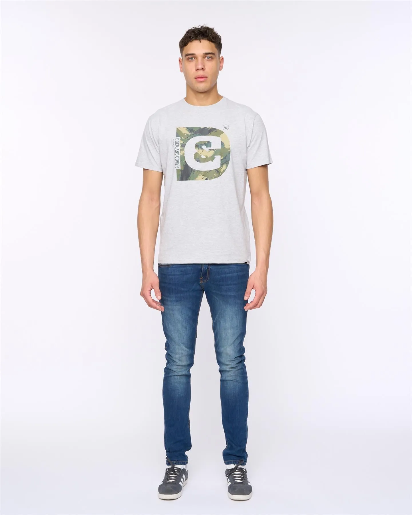 Mens Deecee T-Shirt Grey Marl sold by Brand Corner product image thumbnail 3
