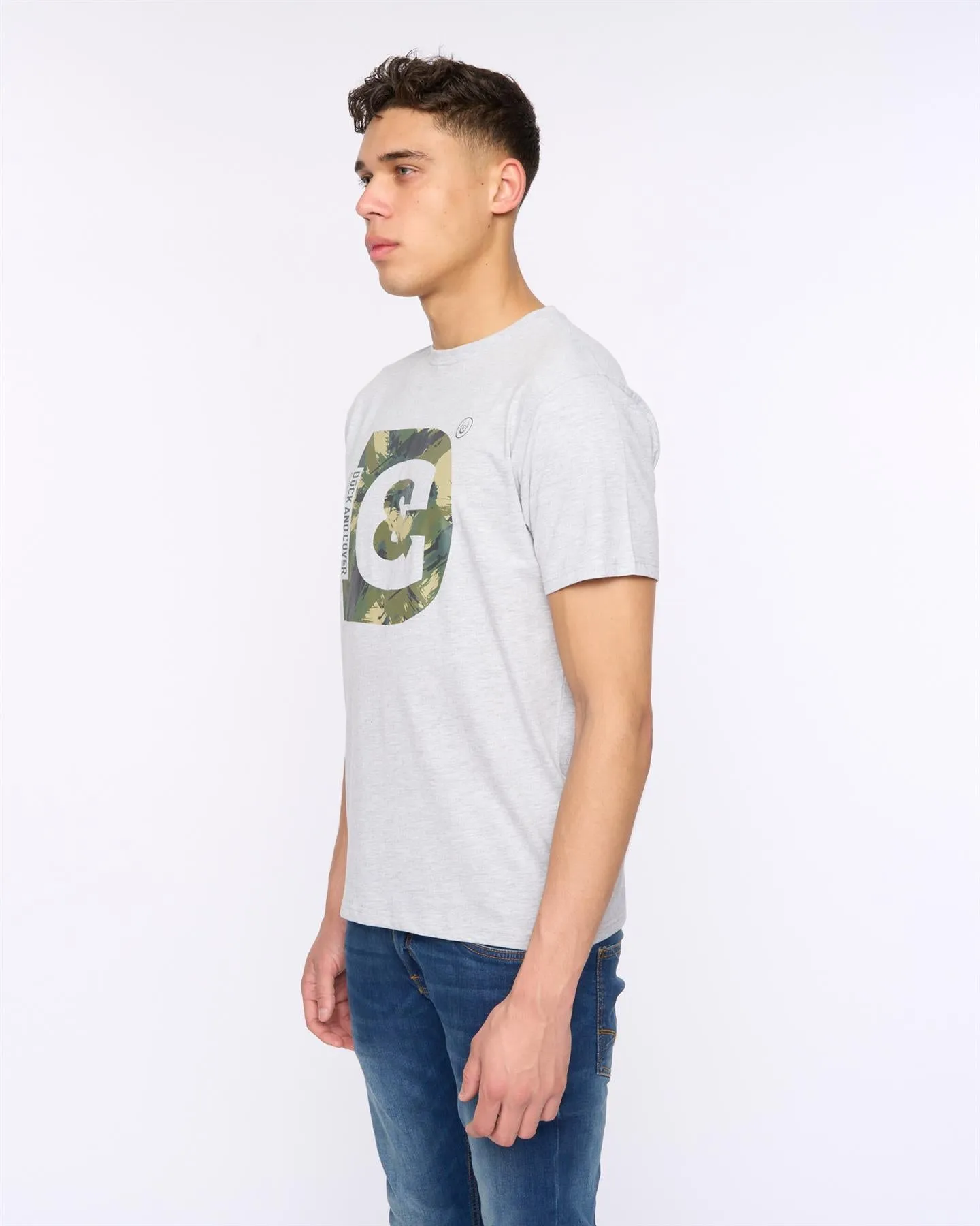 Mens Deecee T-Shirt Grey Marl sold by Brand Corner product image thumbnail 2