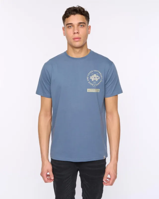 Mens Chellforth T-Shirt Denim Blue sold by Brand Corner