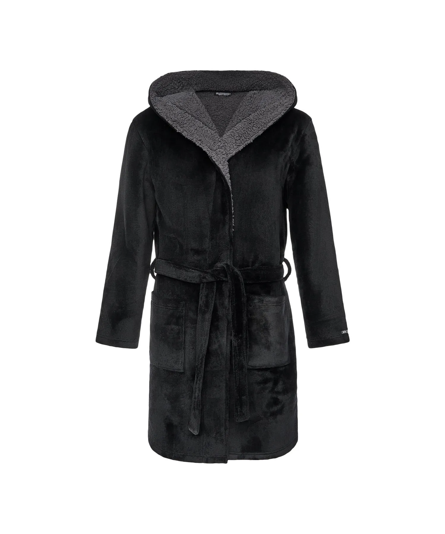 Mens Mantous Fleece Lined Robe Black sold by Brand Corner