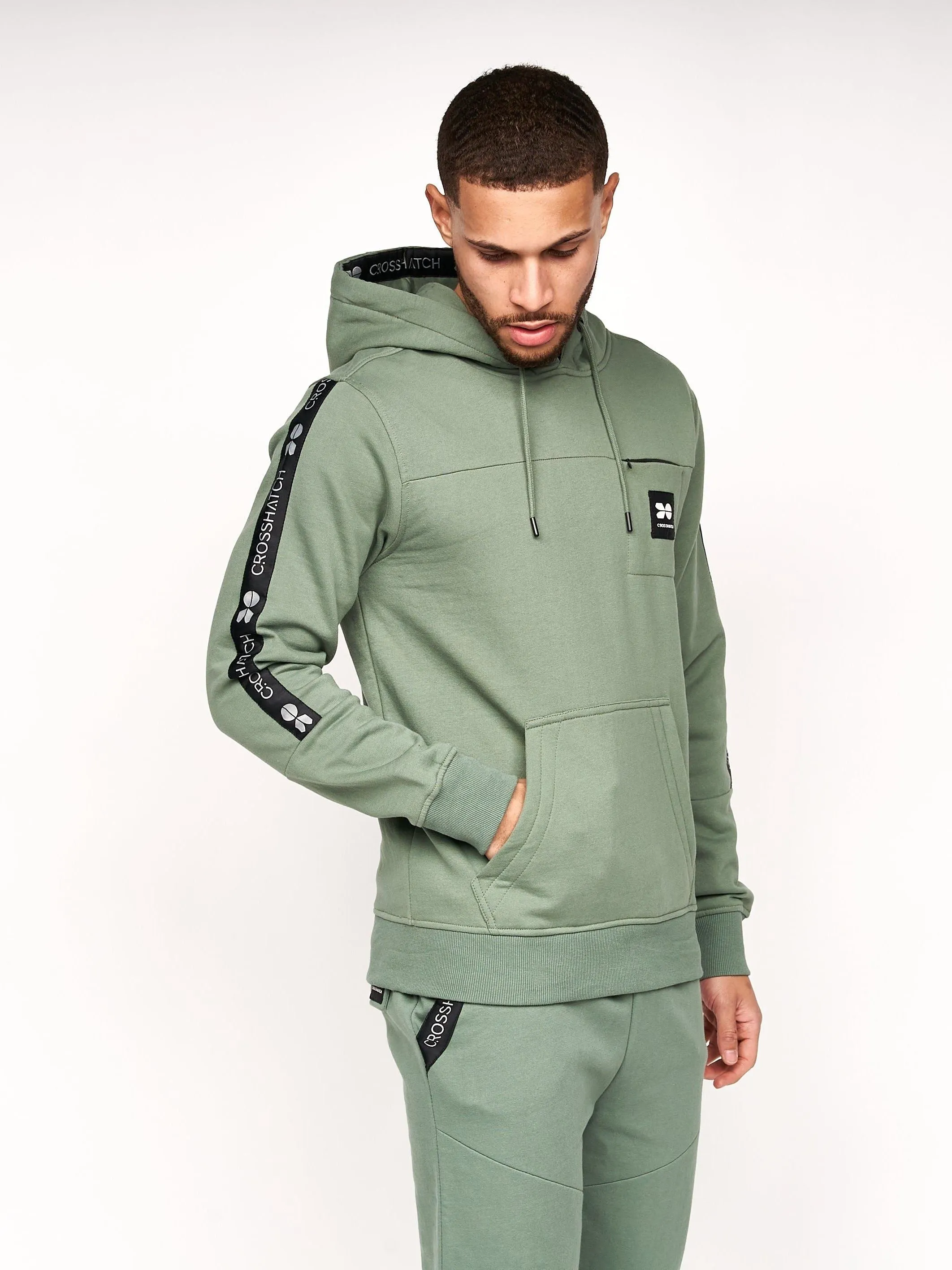 Mens Tapeworth Hoodie Laurel Green sold by Brand Corner product image thumbnail 2