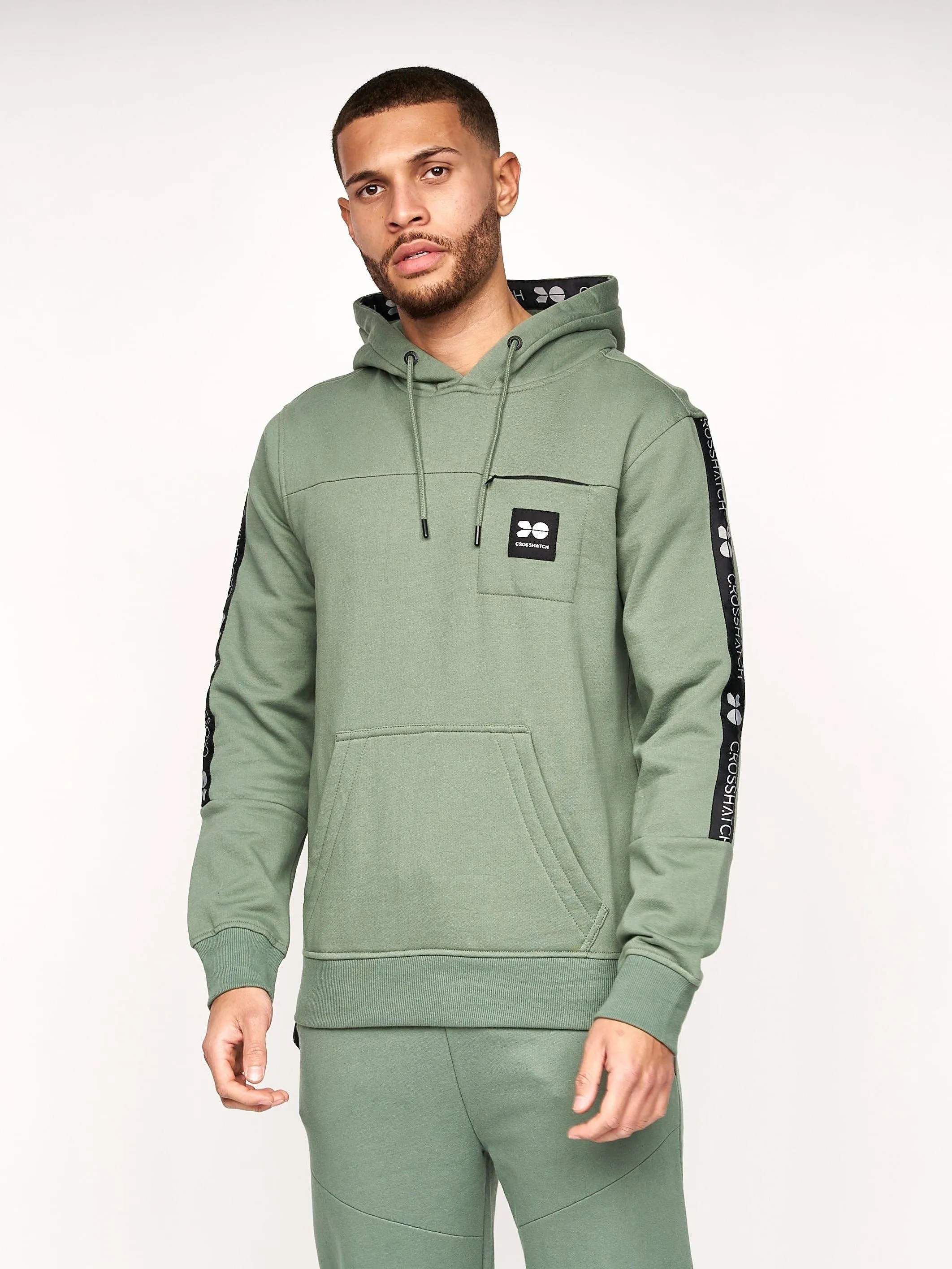 Mens Tapeworth Hoodie Laurel Green sold by Brand Corner product image thumbnail 5