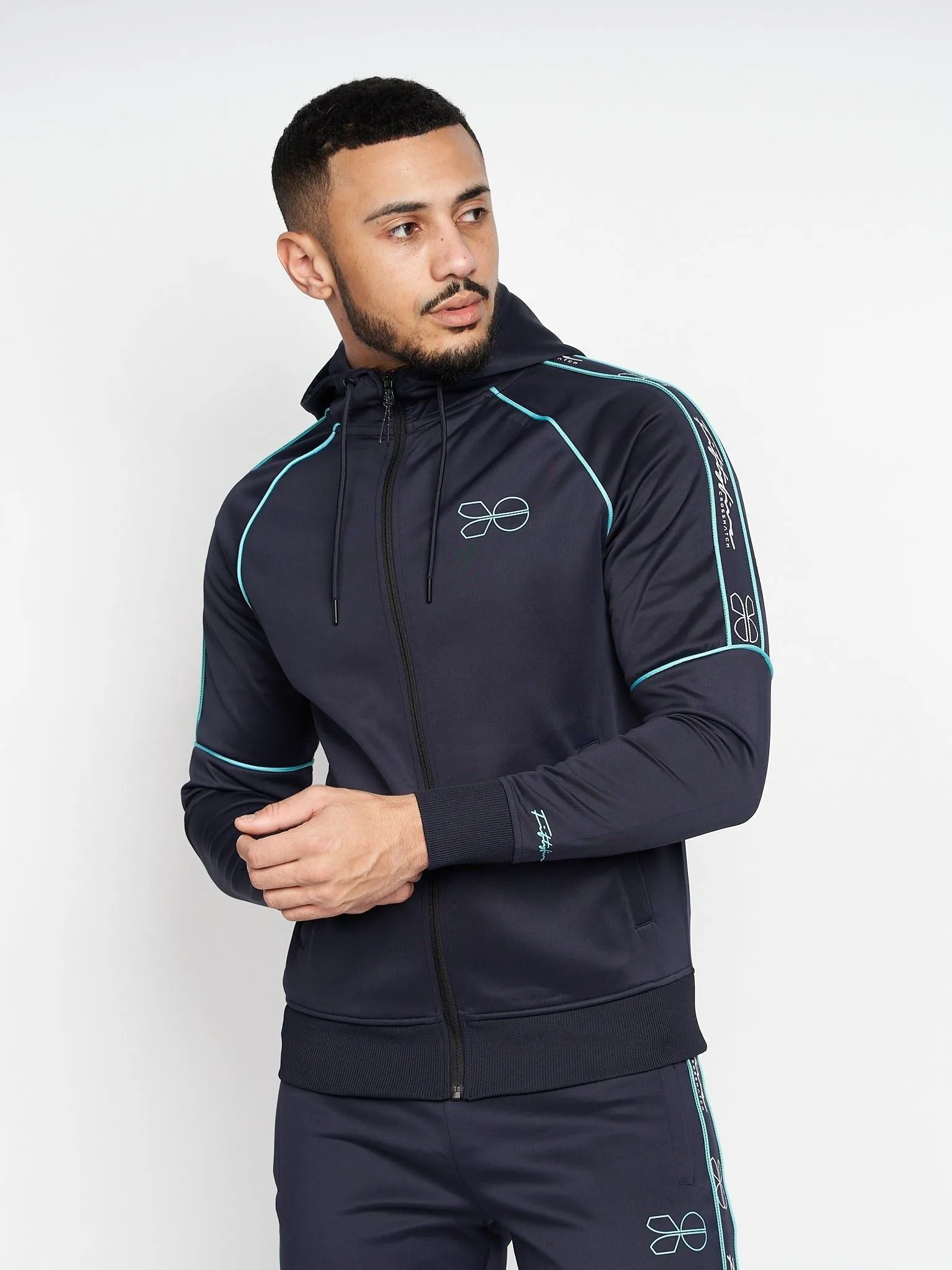 Mens Kraftworks Tracksuit Navy/Green sold by Brand Corner product image thumbnail 2