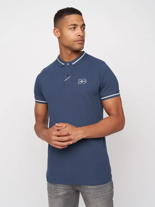 Mens Tata Polo Denim Blue sold by Brand Corner