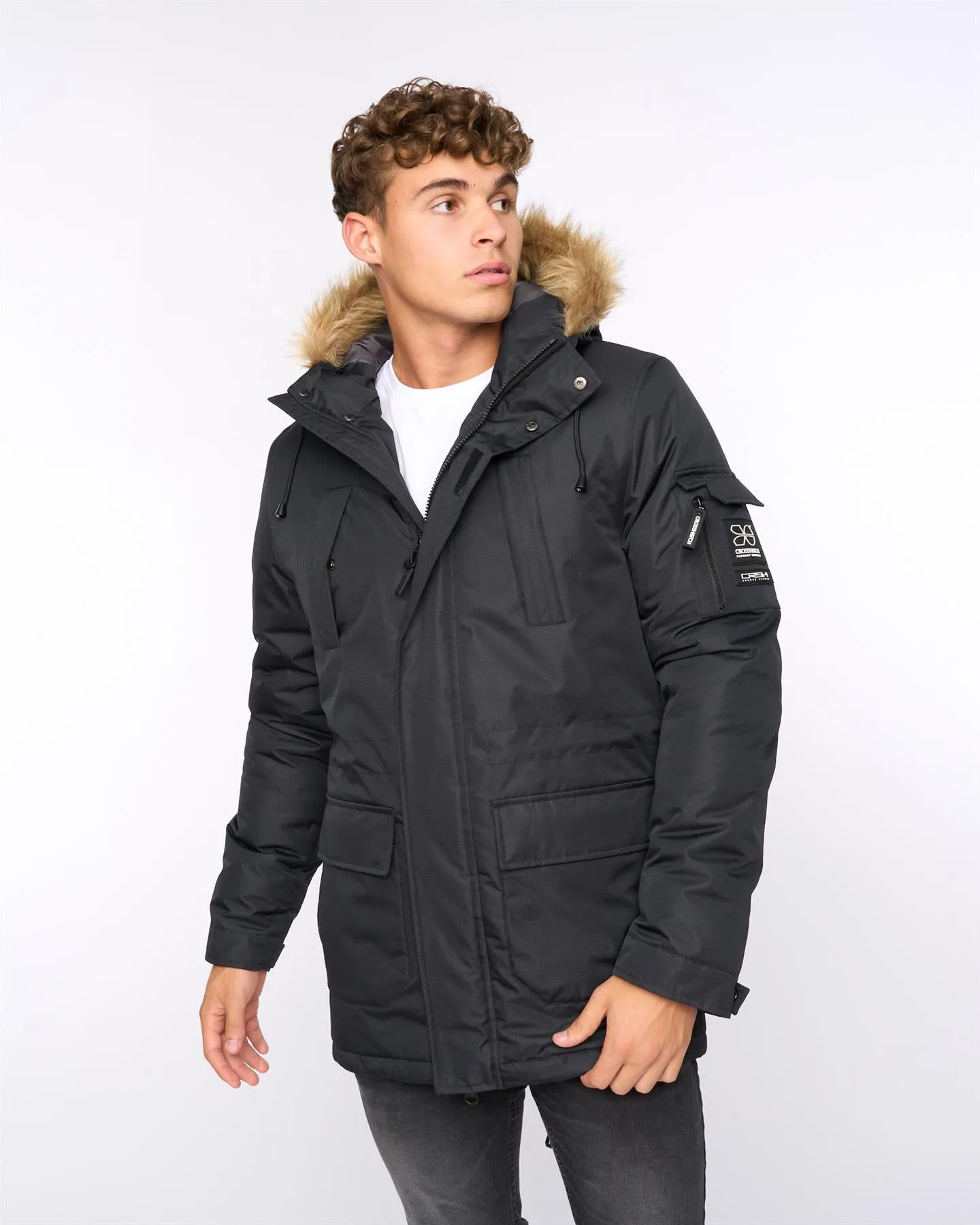 Mens Parkmoore Parka Black sold by Brand Corner product image thumbnail 2