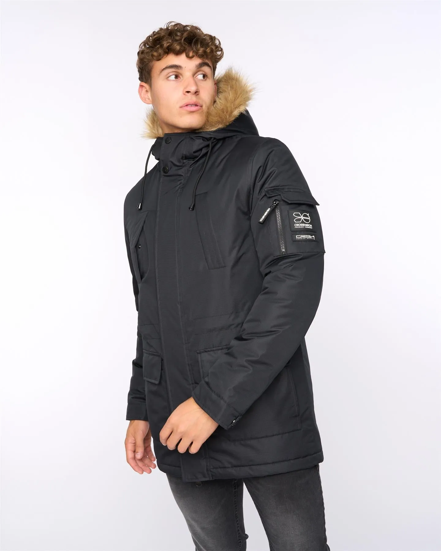 Mens Parkmoore Parka Black sold by Brand Corner