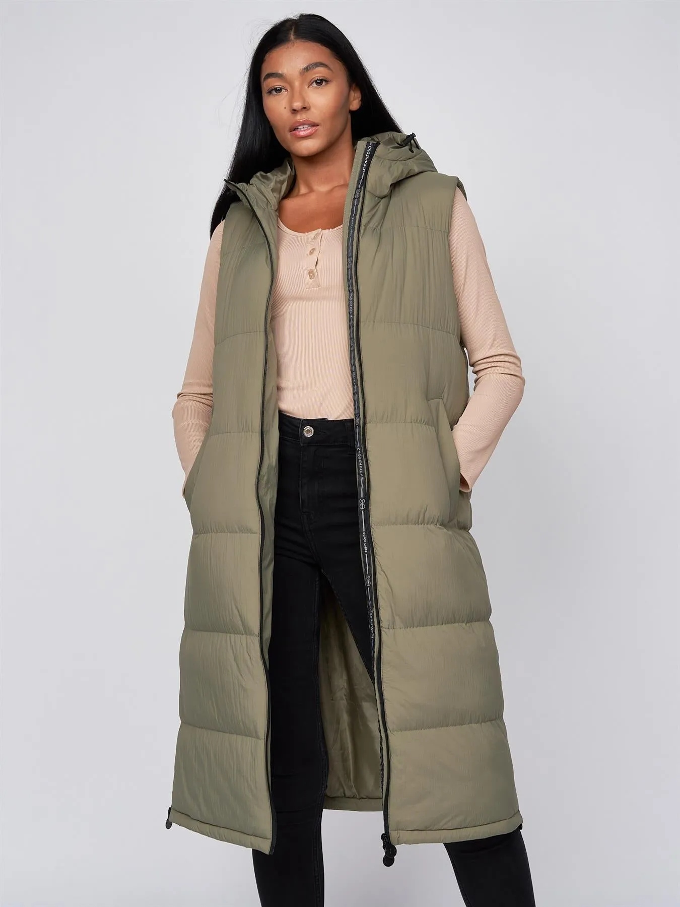 Womens Alaiya Gilet Olive sold by Brand Corner product image thumbnail 3