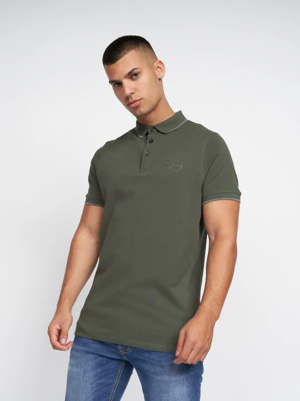 Mens Padro Polo Dark Khaki sold by Brand Corner