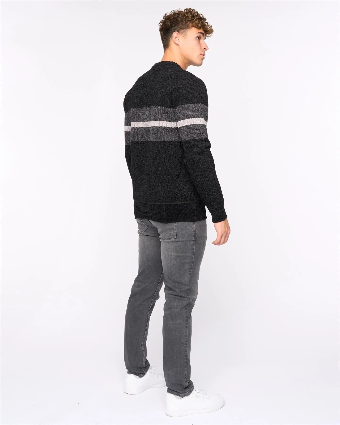 Mens Maskell Crew Knit Black sold by Brand Corner product image thumbnail 2
