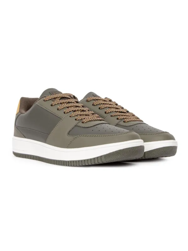 Mens Toribio Trainers Olive sold by Brand Corner