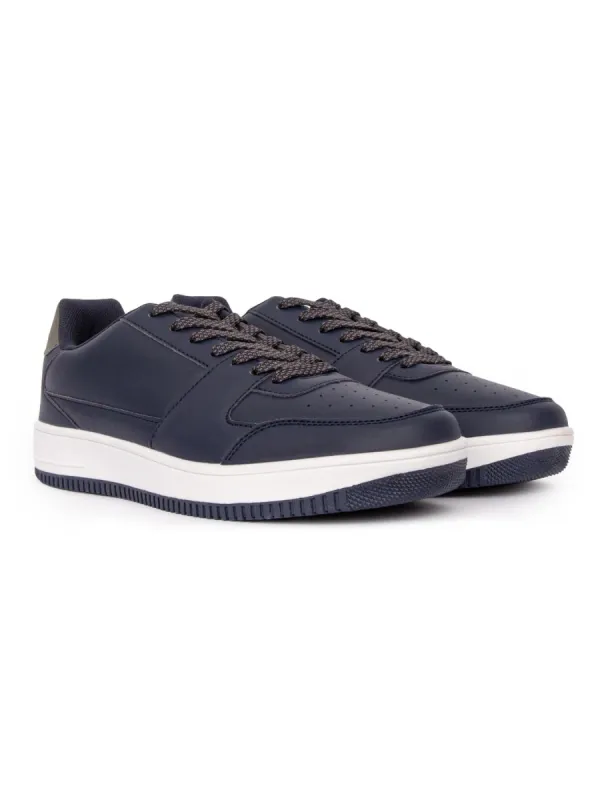Mens Toribio Trainers Navy sold by Brand Corner