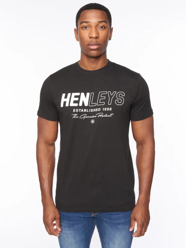 Mens Melvern T-Shirt Black made by Brand Corner