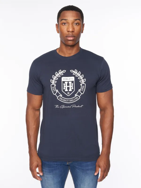 Mens Myer T-Shirt Navy sold by Brand Corner