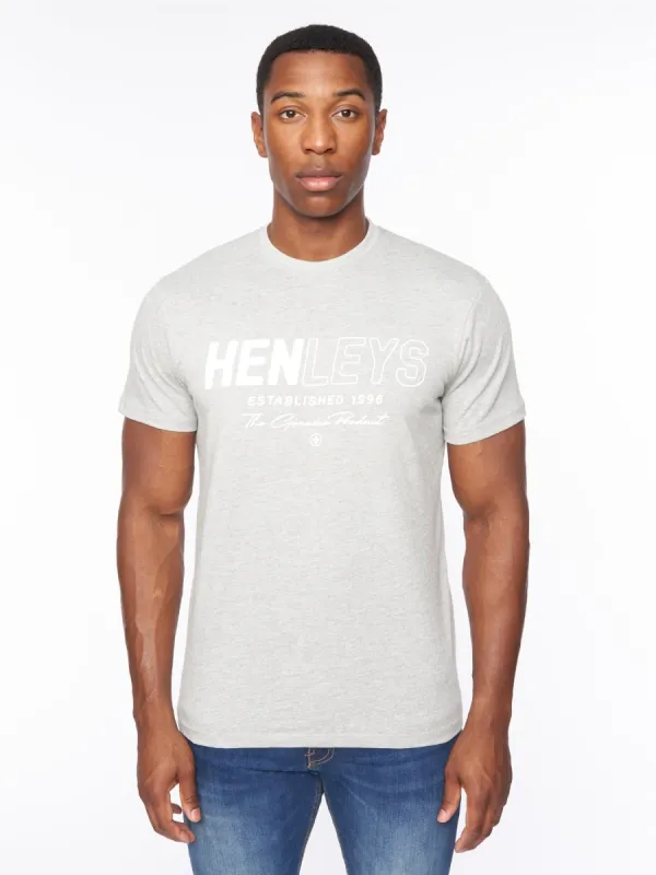 Mens Melvern T-Shirt Grey Marl sold by Brand Corner