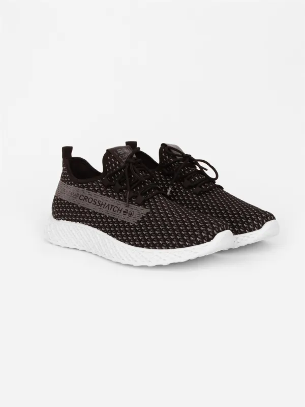 Mens Brehmer Flyknit Trainers Black/Grey sold by Brand Corner