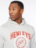 Mens Tipton Hoodie Grey Marl sold by Brand Corner