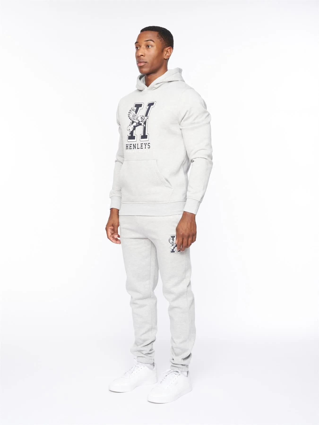 Mens Belton Hoodie Grey Marl sold by Brand Corner product image thumbnail 5