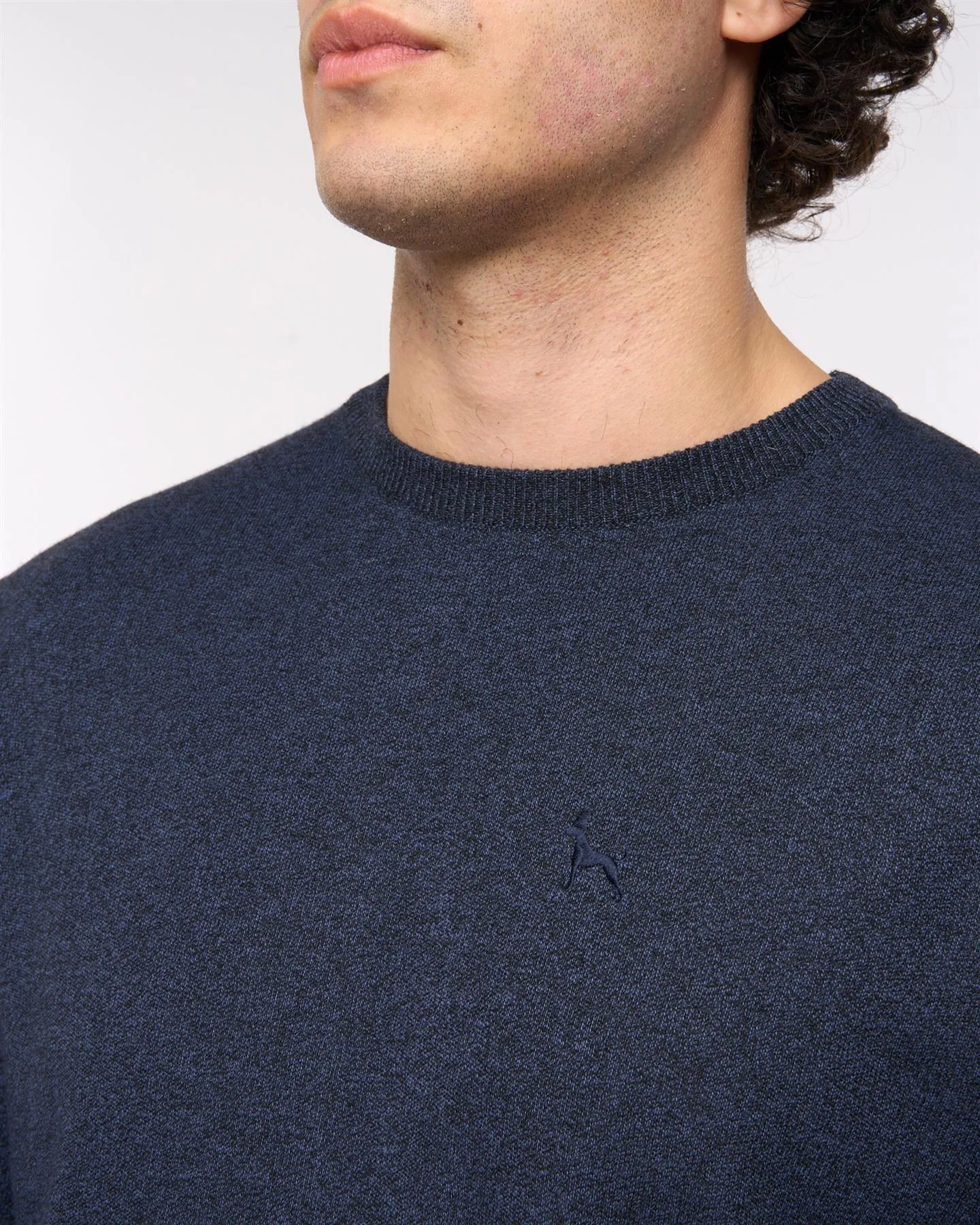 Mens Loxham Crew Knit Navy Marl sold by Brand Corner product image thumbnail 4