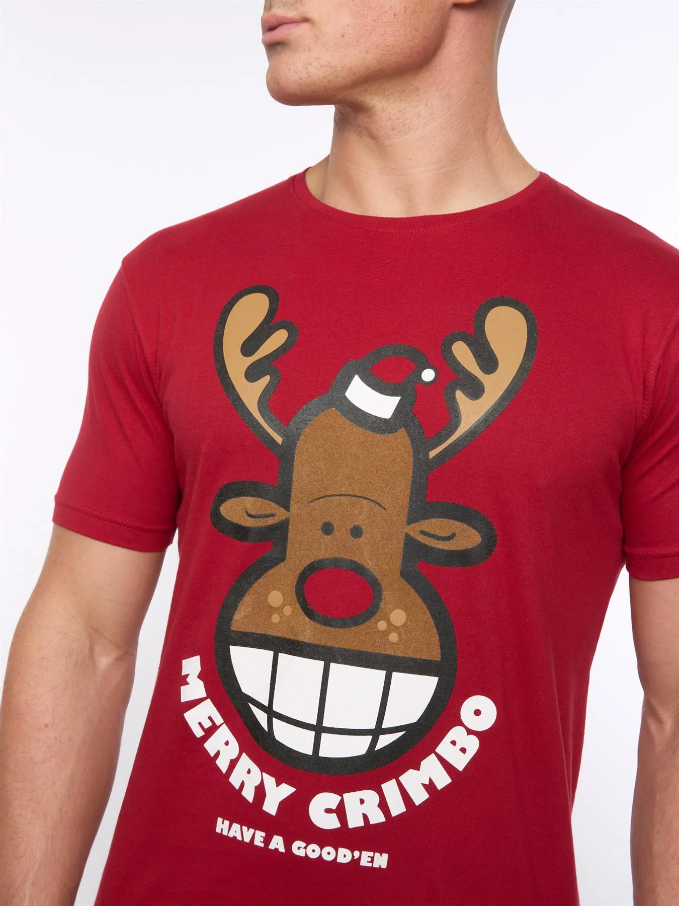 Mens Xplicit Rednose Xmas T-Shirt Blood Red sold by Brand Corner product image thumbnail 2