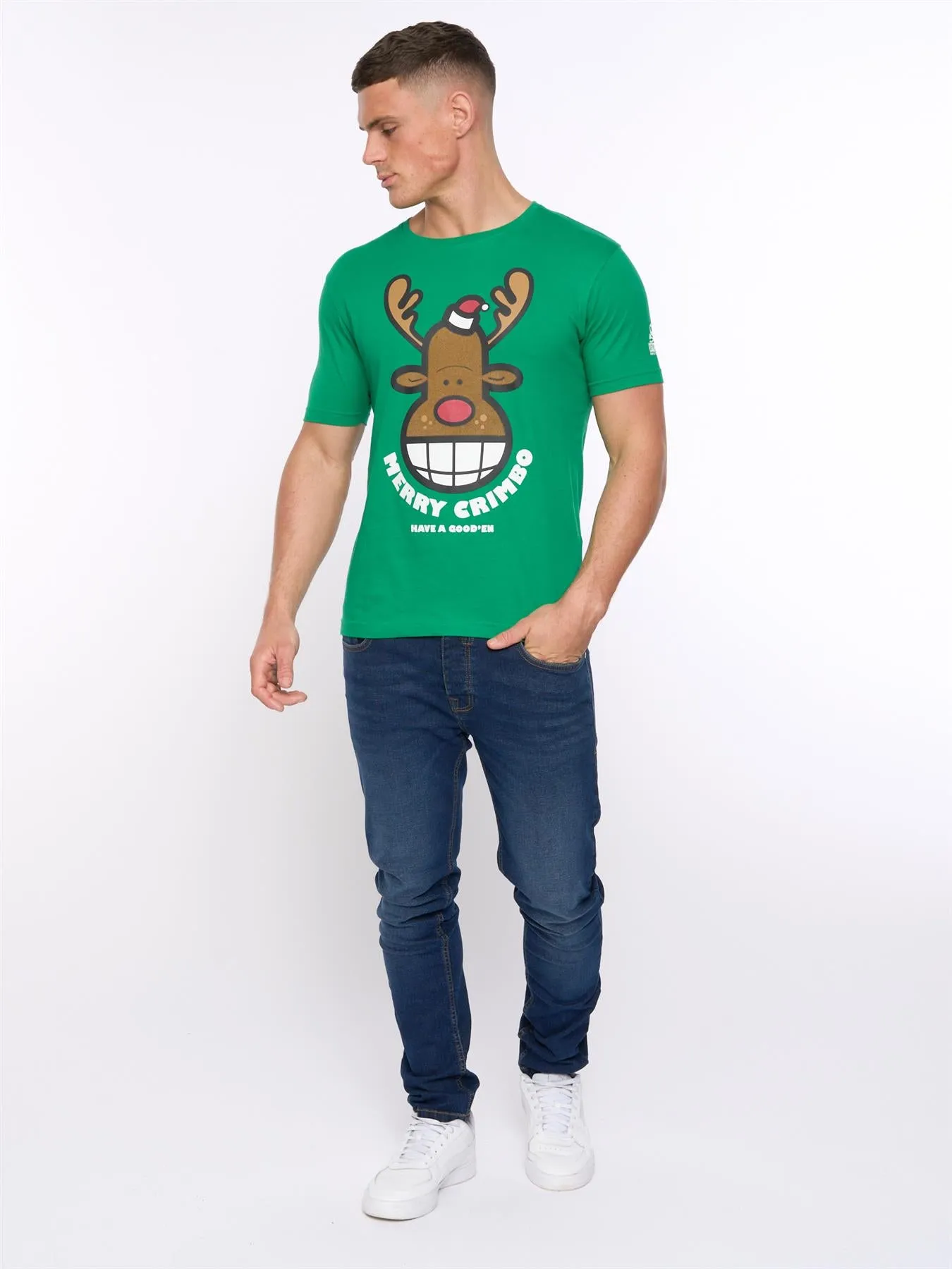 Mens Xplicit Rednose Xmas T-Shirt Jolly Green sold by Brand Corner product image thumbnail 3