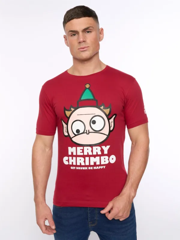 Mens Xplicit Drunk Elf T-Shirt Blood Red sold by Brand Corner