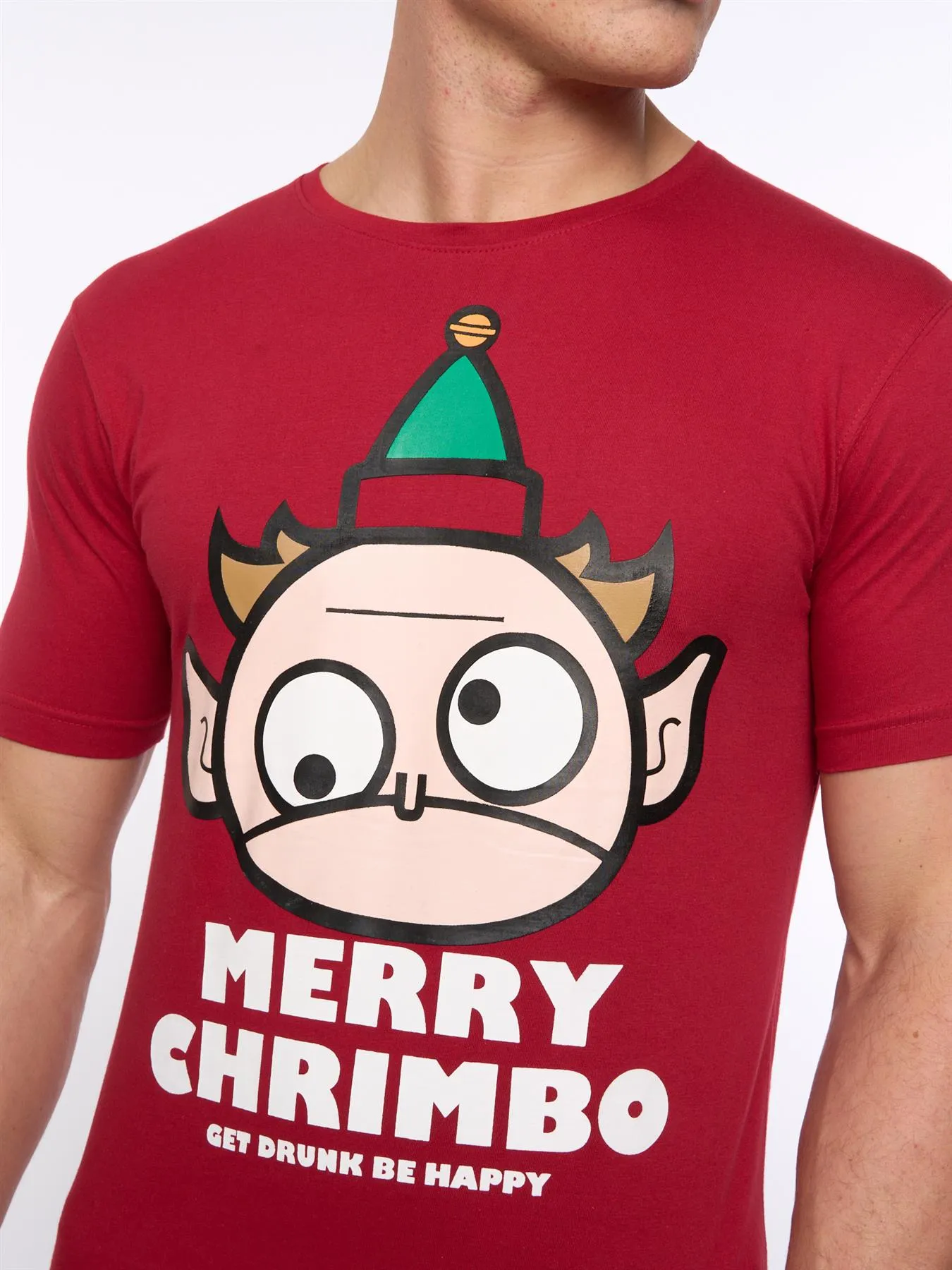 Mens Xplicit Drunk Elf T-Shirt Blood Red sold by Brand Corner product image thumbnail 2