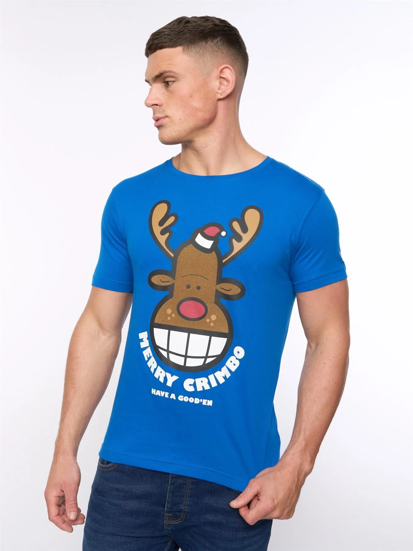 Mens Xplicit Rednose Xmas T-Shirt Deep Azure sold by Brand Corner product image thumbnail 5