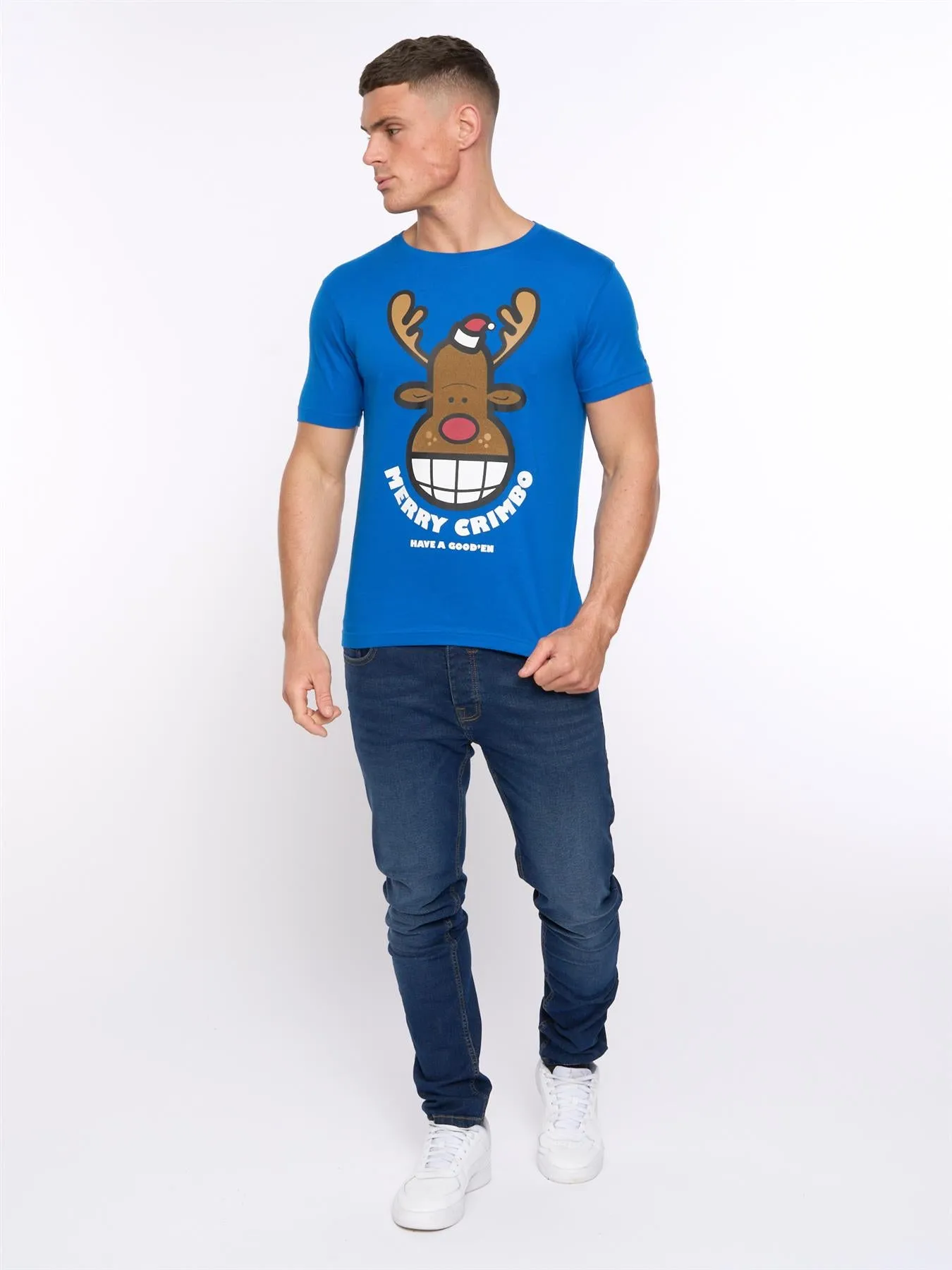 Mens Xplicit Rednose Xmas T-Shirt Deep Azure sold by Brand Corner product image thumbnail 3
