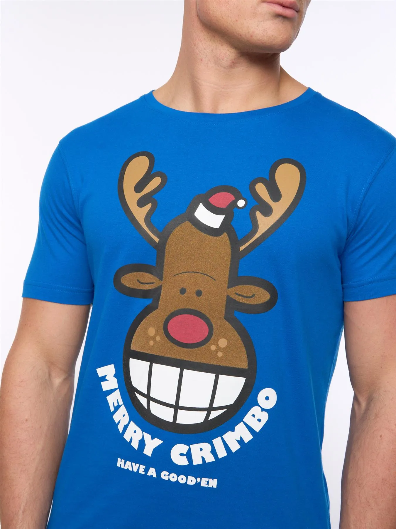 Mens Xplicit Rednose Xmas T-Shirt Deep Azure sold by Brand Corner product image thumbnail 2