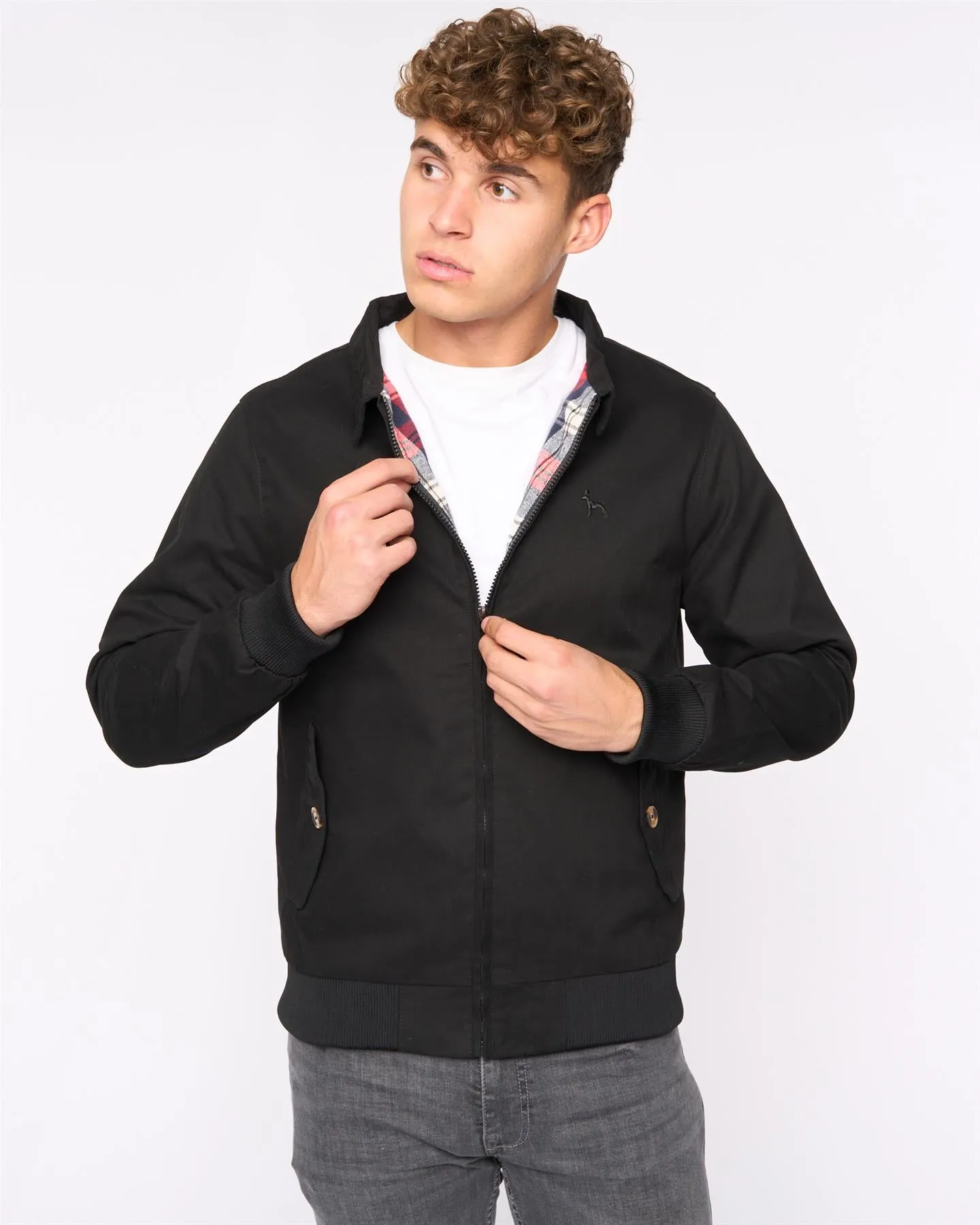Mens Dartmoore Harrington Twill Jacket Black sold by Brand Corner