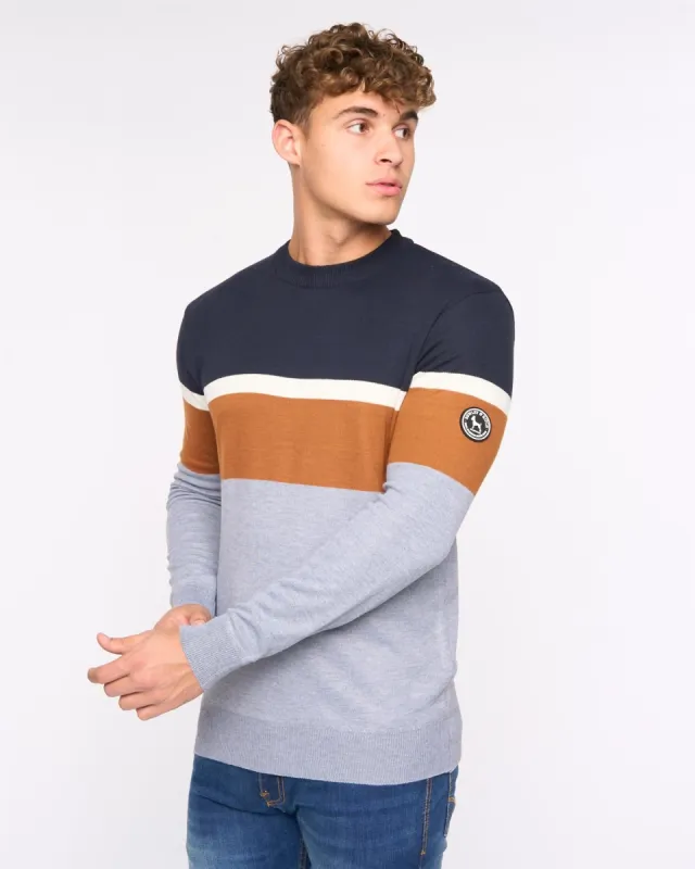 Mens Easedale Crew Knit Grey Marl sold by Brand Corner