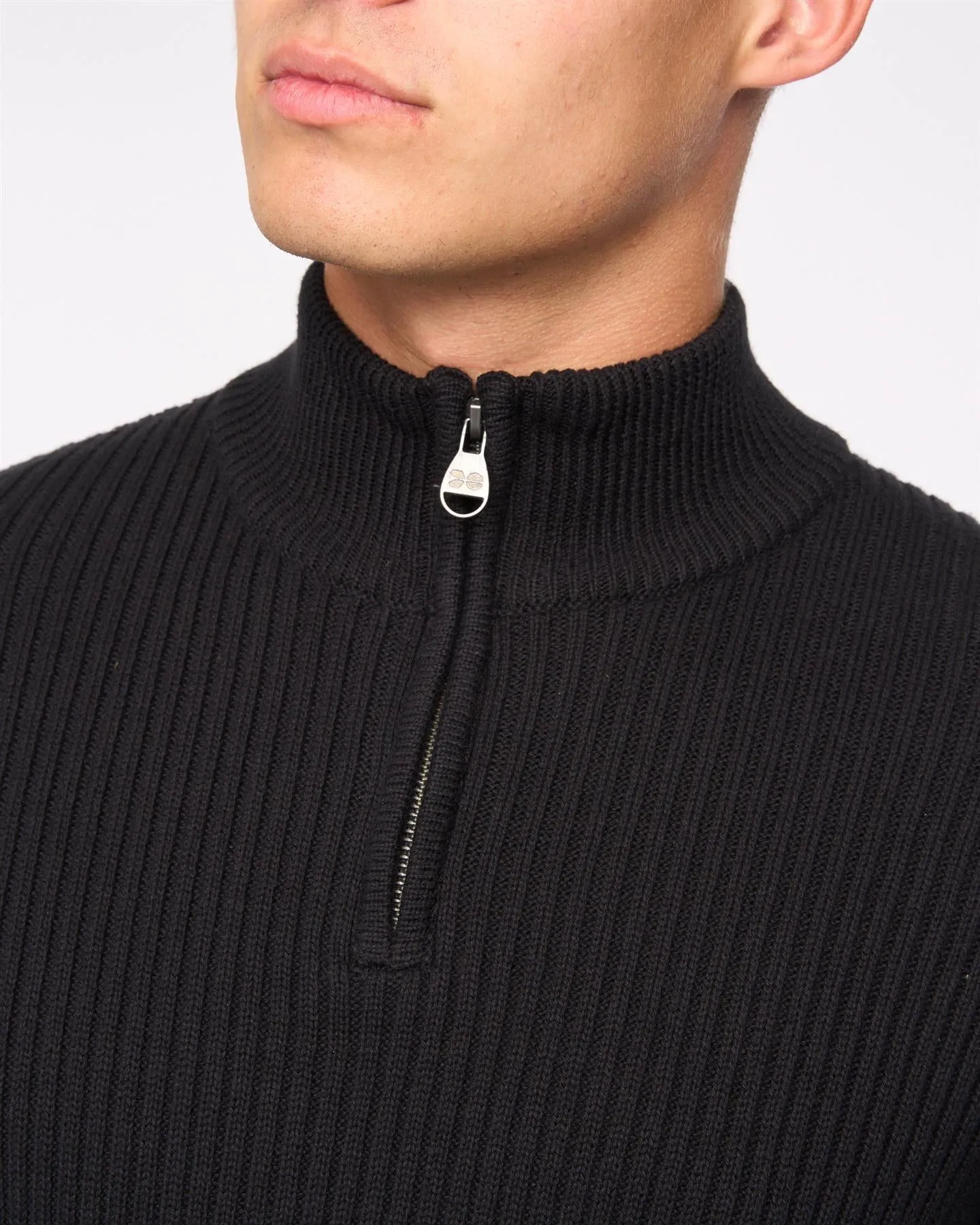 Mens Havaline 1/4 Zip Knit Black sold by Brand Corner product image thumbnail 5