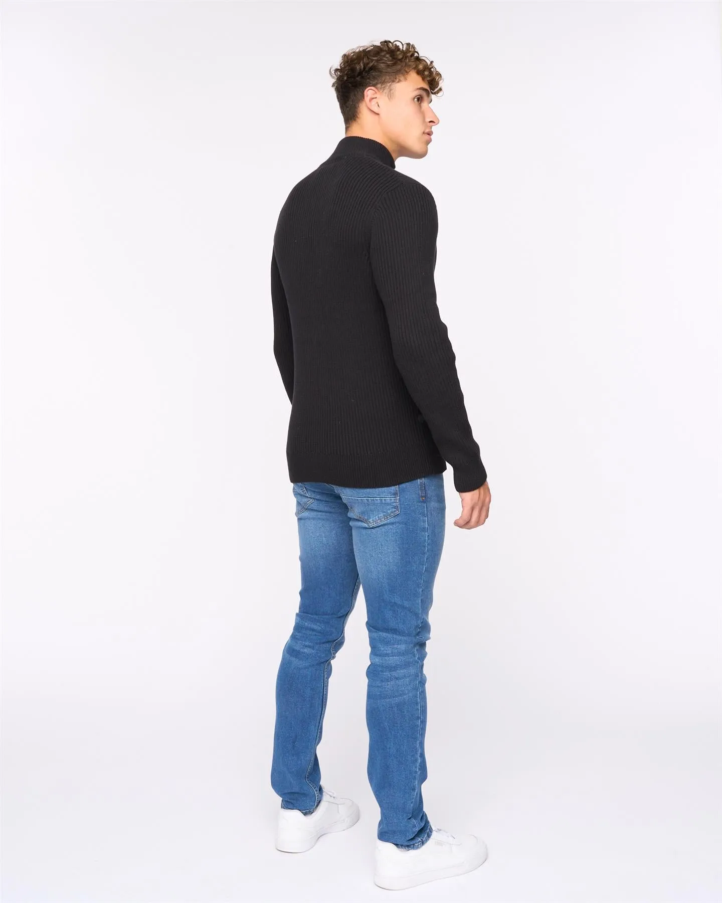 Mens Havaline 1/4 Zip Knit Black sold by Brand Corner product image thumbnail 4