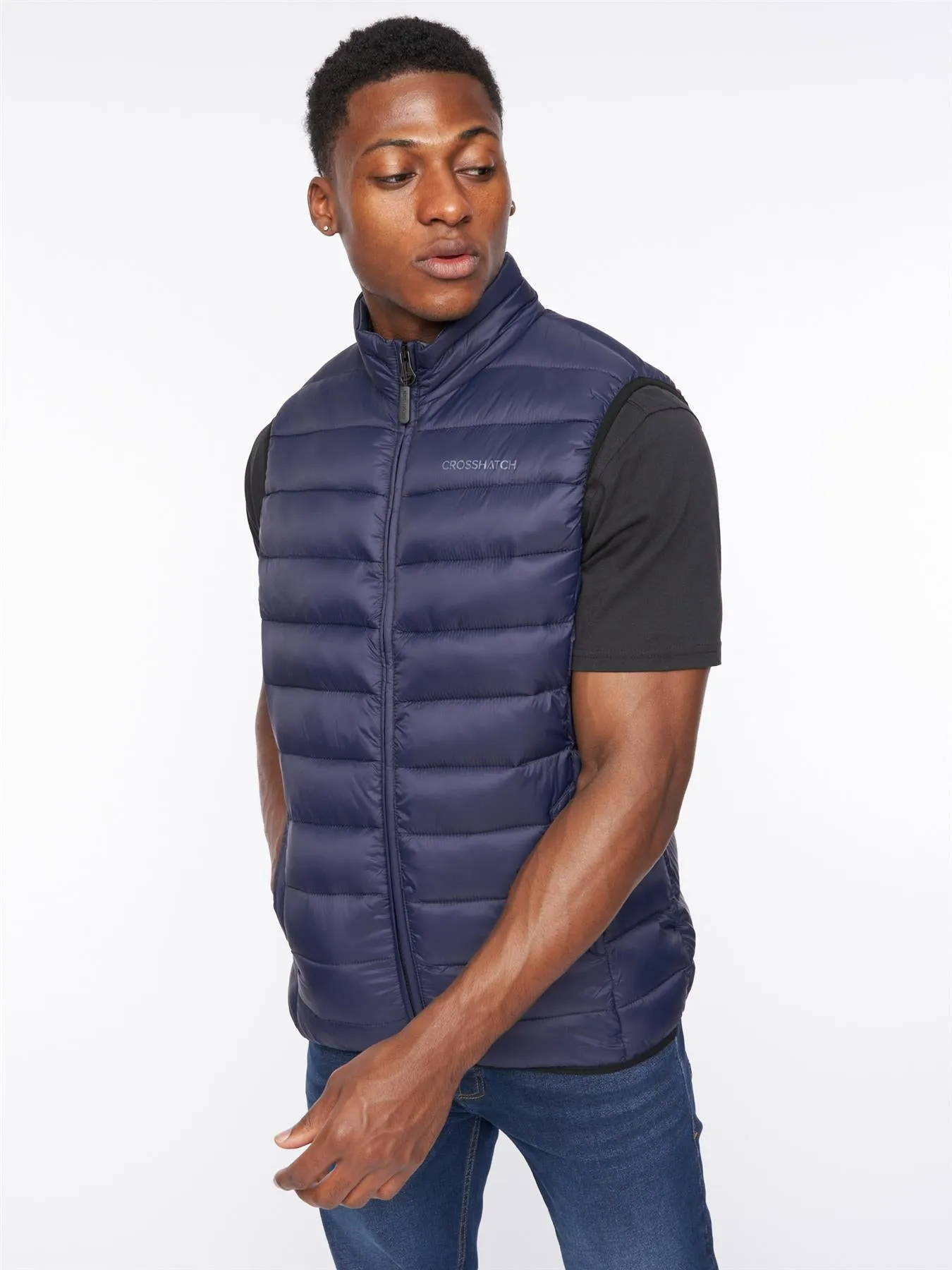 Mens Gattering Gilet Navy sold by Brand Corner product image thumbnail 2