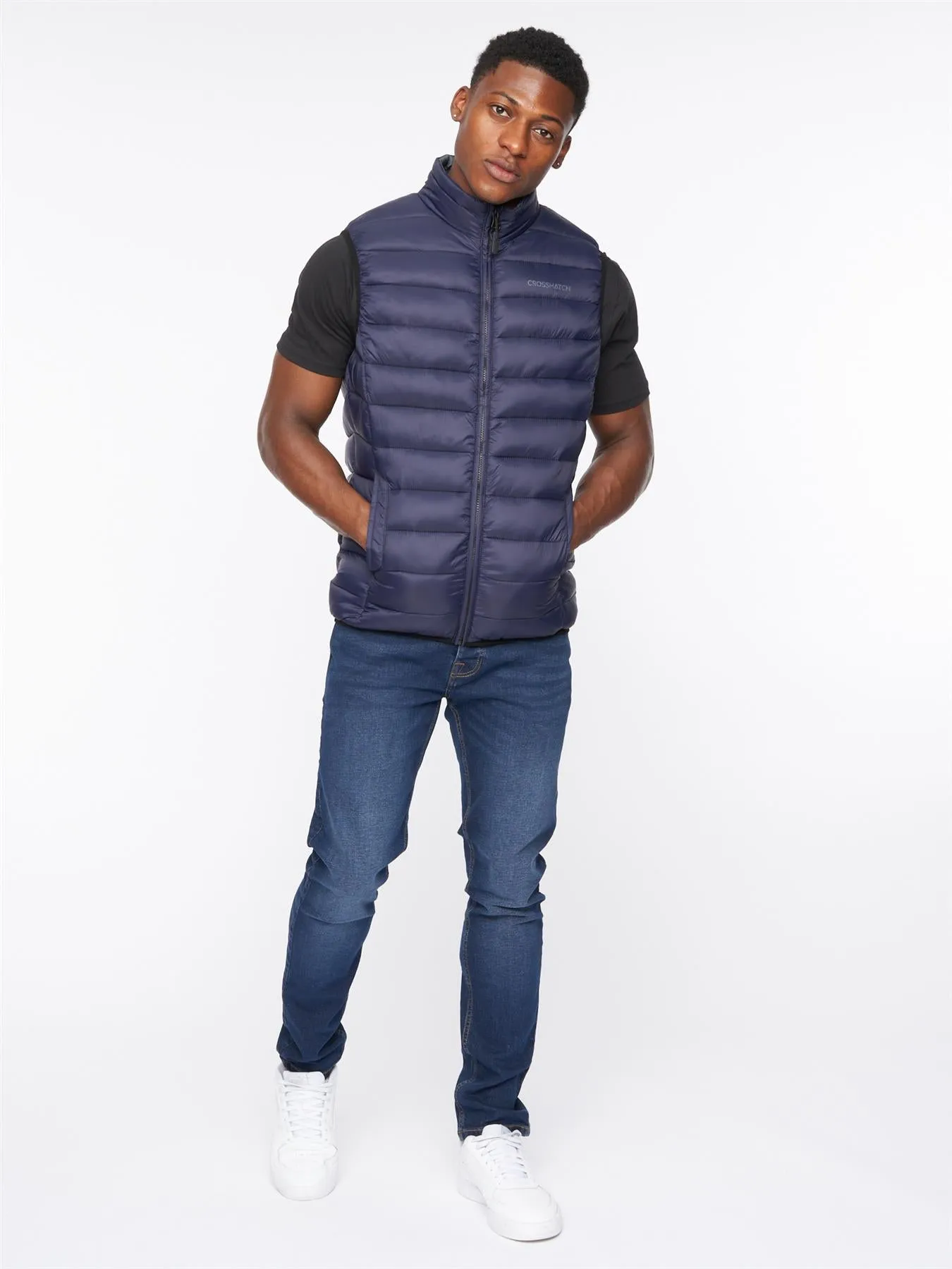 Mens Gattering Gilet Navy sold by Brand Corner product image thumbnail 5