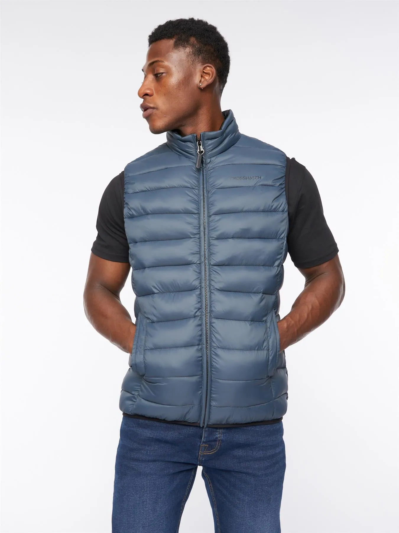 Mens Gattering Gilet Denim Blue sold by Brand Corner product image thumbnail 2