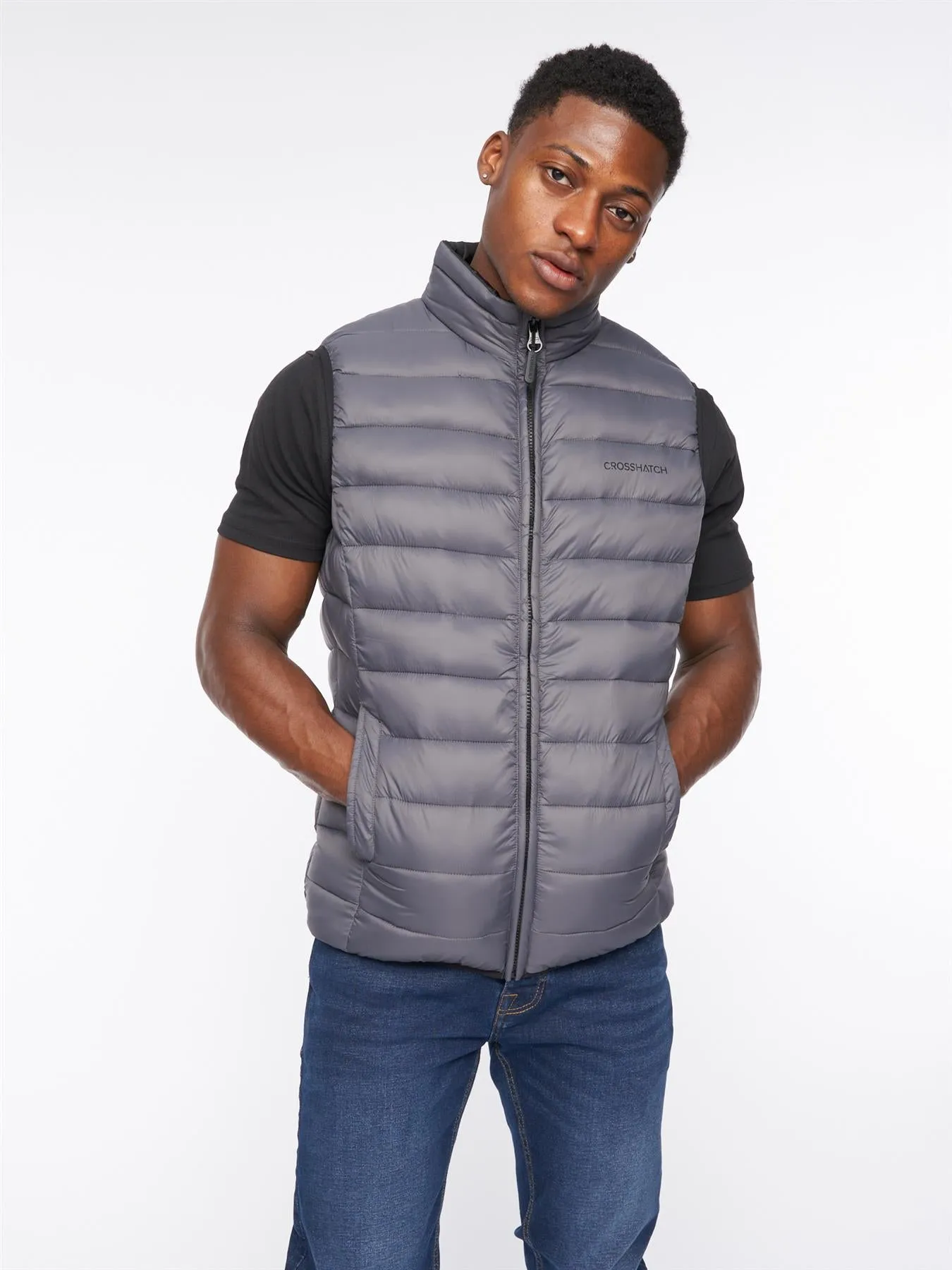 Mens Gattering Gilet Charcoal sold by Brand Corner product image thumbnail 2