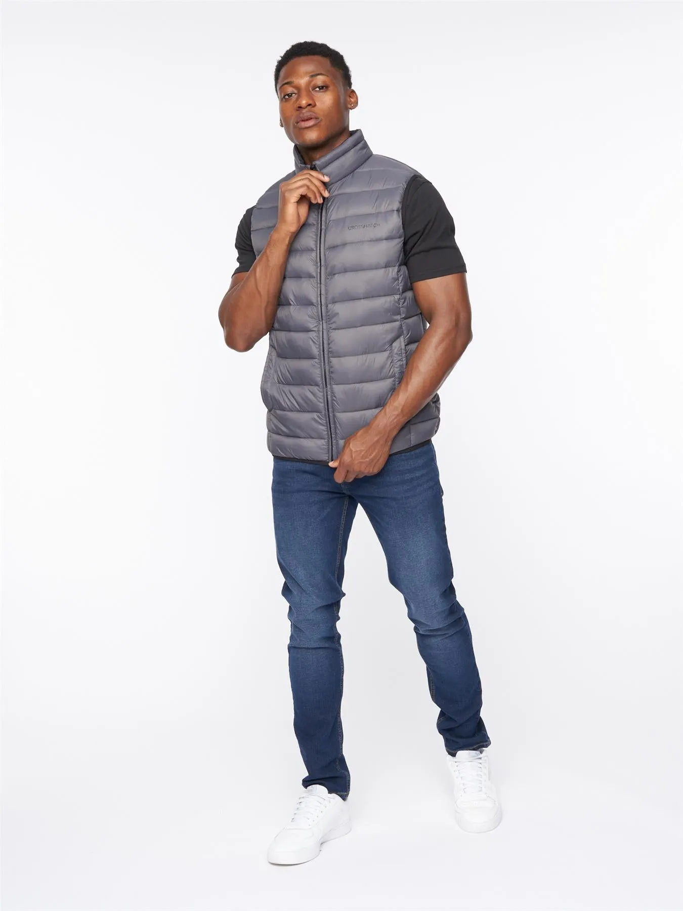 Mens Gattering Gilet Charcoal sold by Brand Corner product image thumbnail 5