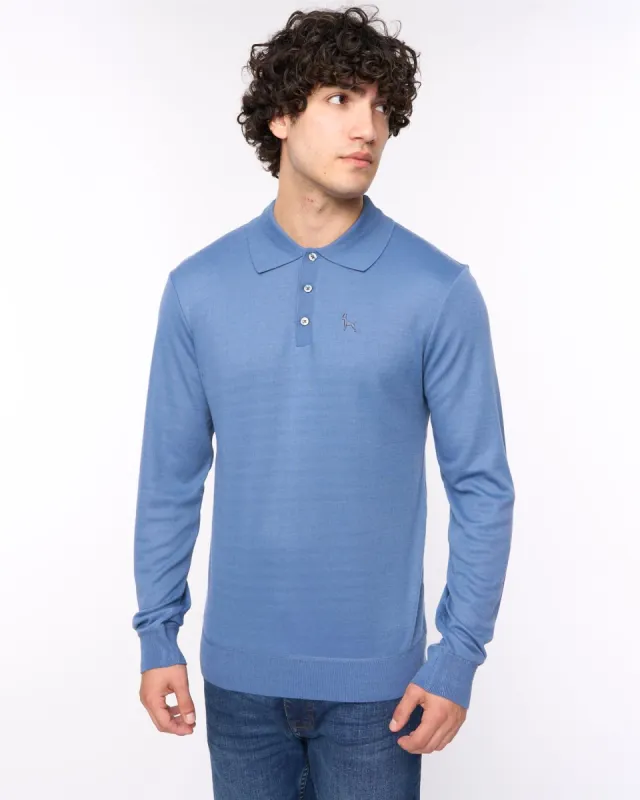 Mens  Ashland Polo Neck Knit Blue sold by Brand Corner