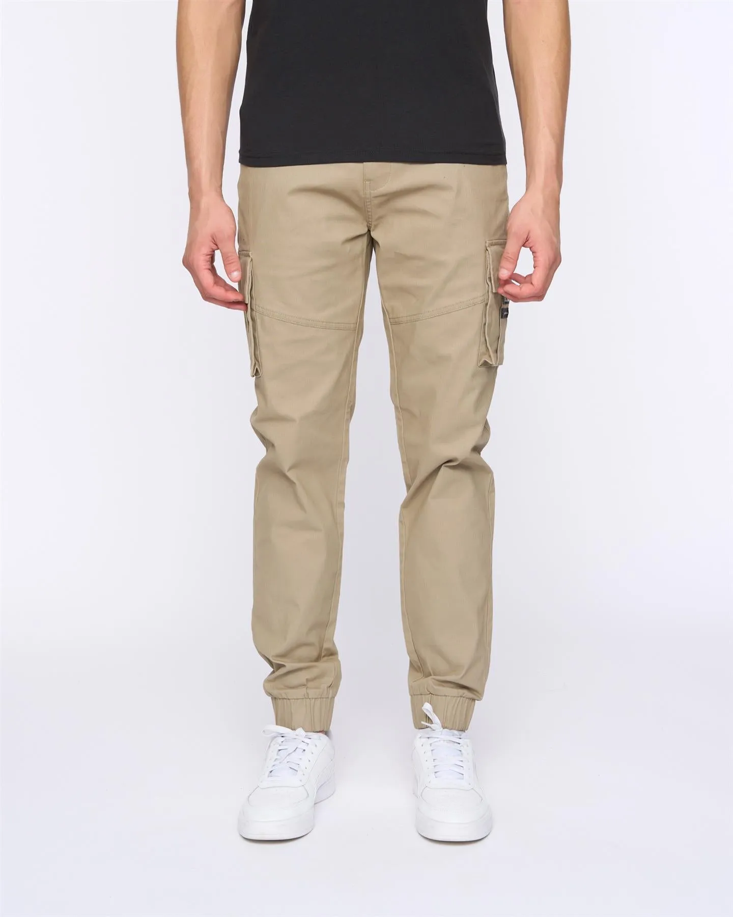 Mens Chemmer Woven Jog Pants Stone sold by Brand Corner