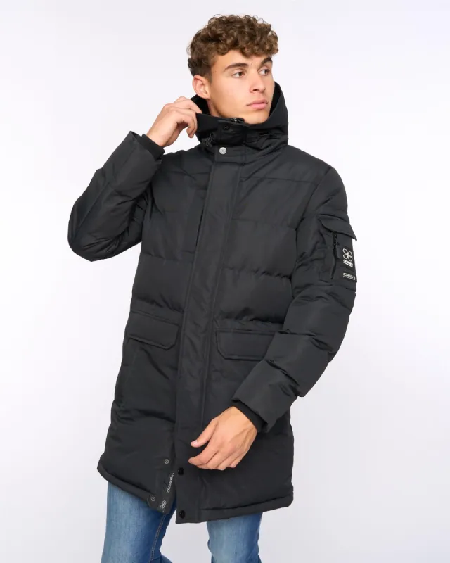 Mens Milwaka Long Jacket Black made by Brand Corner