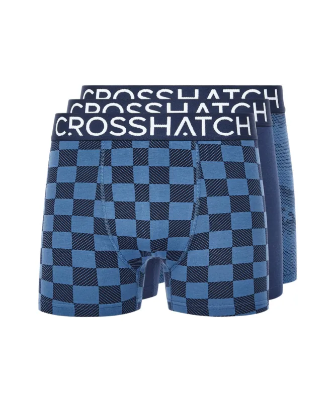 Mens Bresler Boxers 3pk Navy sold by Brand Corner